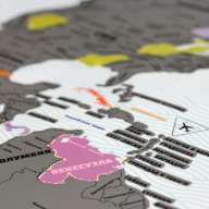  Стиральная карта мира с регионами РФ &quot;True Map Plus&quot; -  Стиральная карта мира с регионами РФ "True Map Plus"